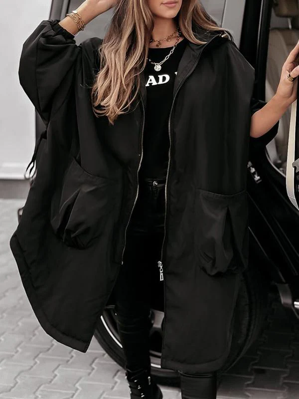 Women's Hooded Long Sleeve Casual Cotton Jacket