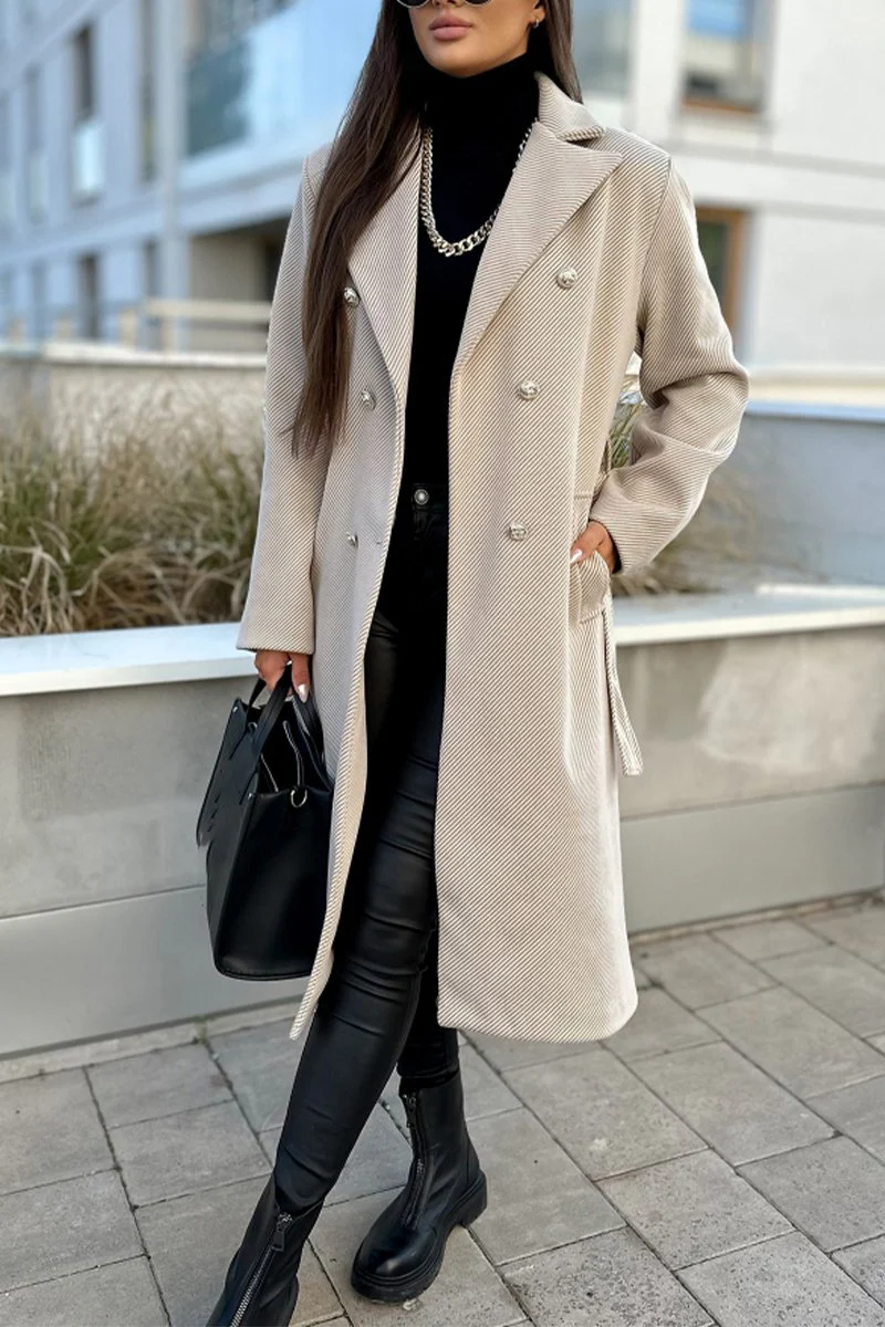 Women's Casual Lapel Long Coat